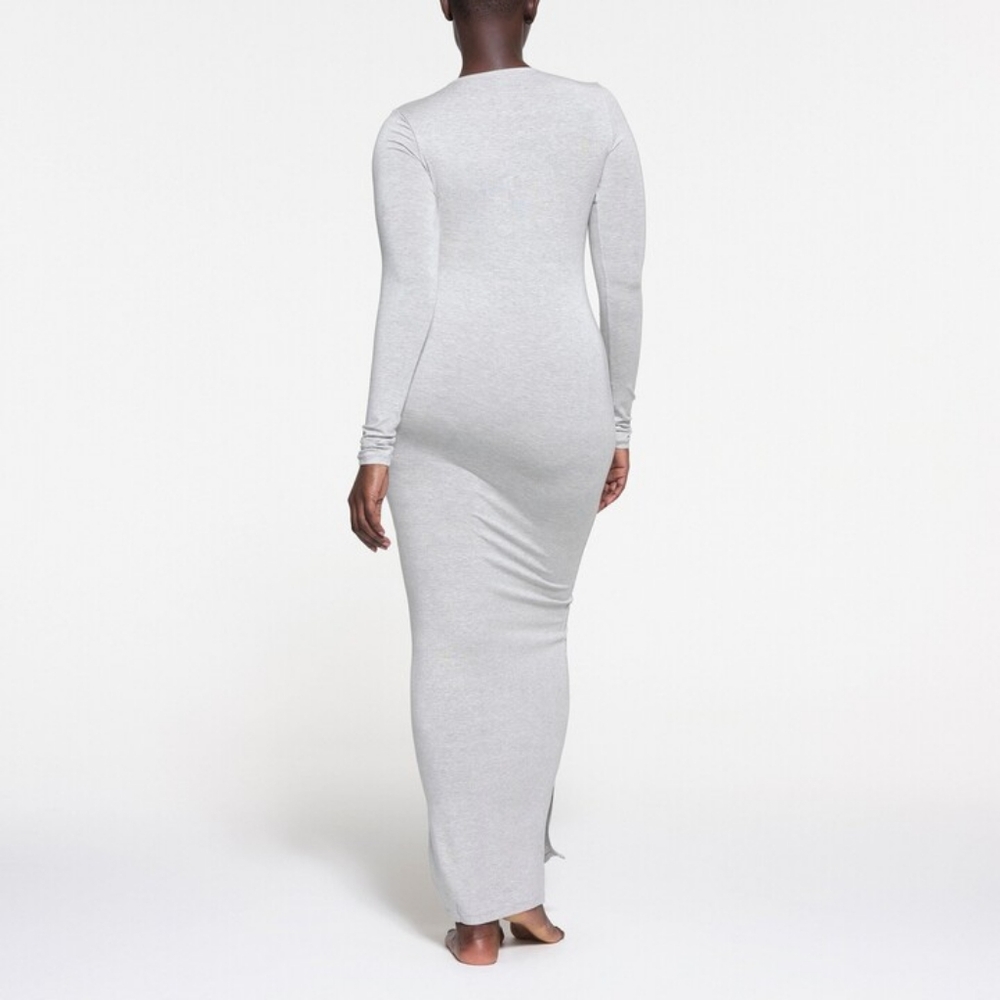 BB1. NWT SKIMS SLEEP DRESS IN LIGHT HEATHER GREY - Picture 3 of 6